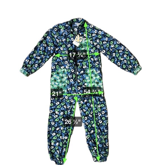 DVF x Target Jazz Dots Women's Nylon Jumpsuit Blue/Green/White Print XXS NWT - Picture 6 of 7